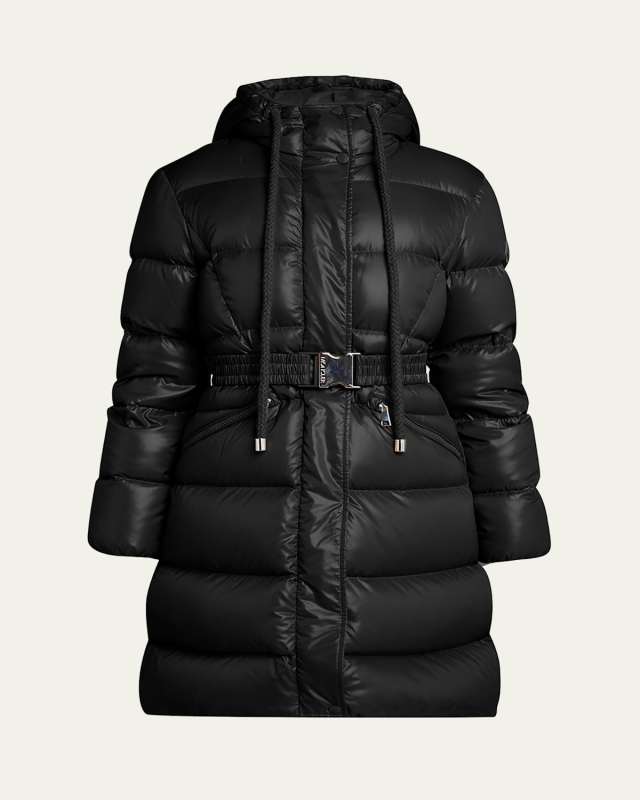 Bellevue Long Belted Puffer Coat